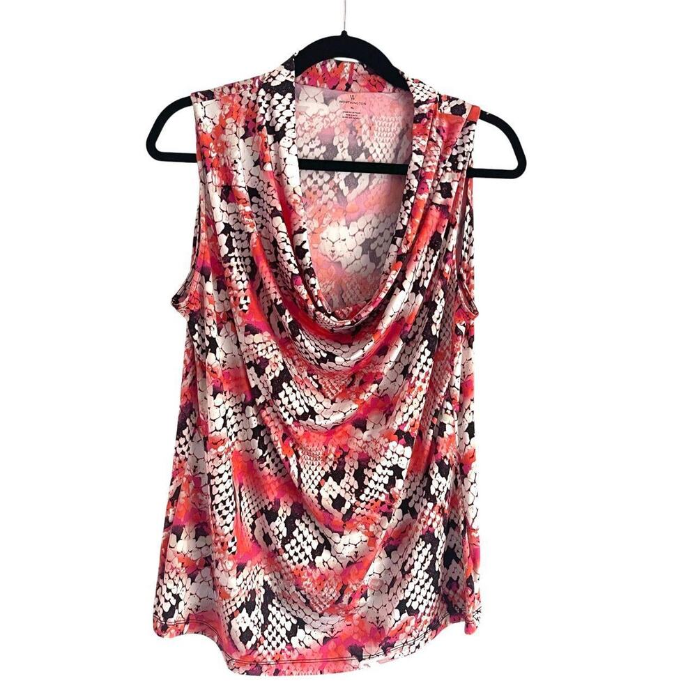 Worthington Snake Print Tank Top: Y2K, Modern